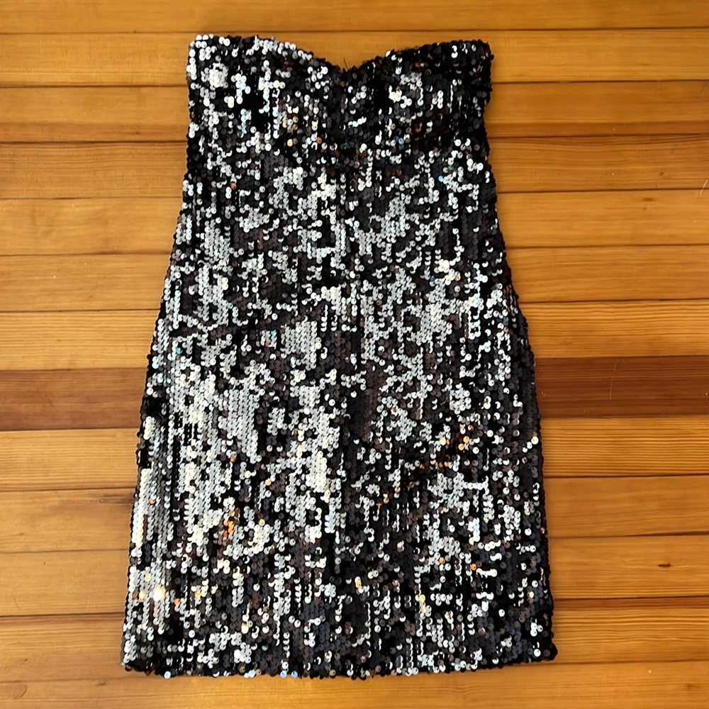 Nordstrom sequin strapless dress